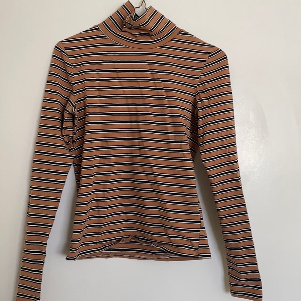 Urban Outfitters stripped long sleeved turtleneck